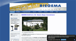 Desktop Screenshot of biegema.de